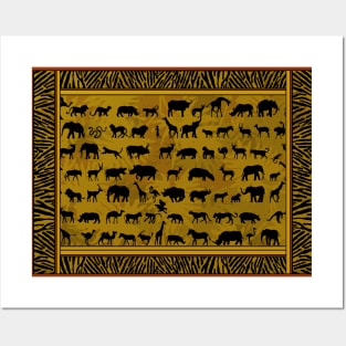 Wild African Animals Posters and Art